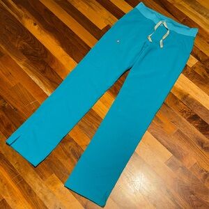 Figs Yola Teal Drawstring Pants XS/T